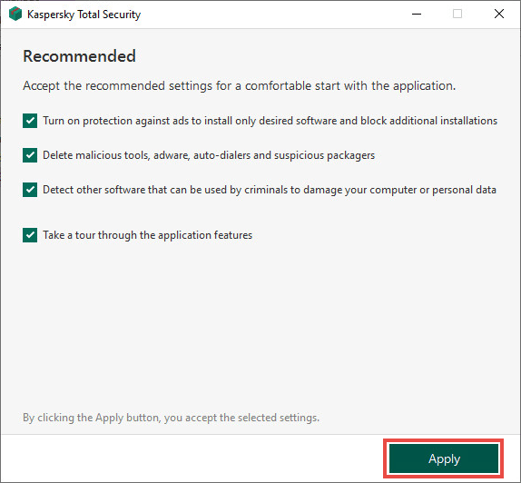 Install Kaspersky Total Security